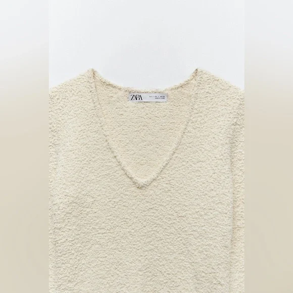 NWOT Zara Textured Knit Bodysuit - Picture 6 of 9